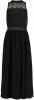 CoolCat Junior semi transparante maxi jurk Desteny X CG met zebraprint en mesh zwart online kopen