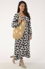 Fabienne Chapot Natasja dress ecru & dark blue flower print online kopen