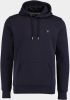 GANT Regular Fit Hooded Sweatshirt nachtblauw, Effen online kopen