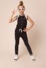 ! Meisjes Jumpsuit -- Antraciet Katoen/elasthan online kopen