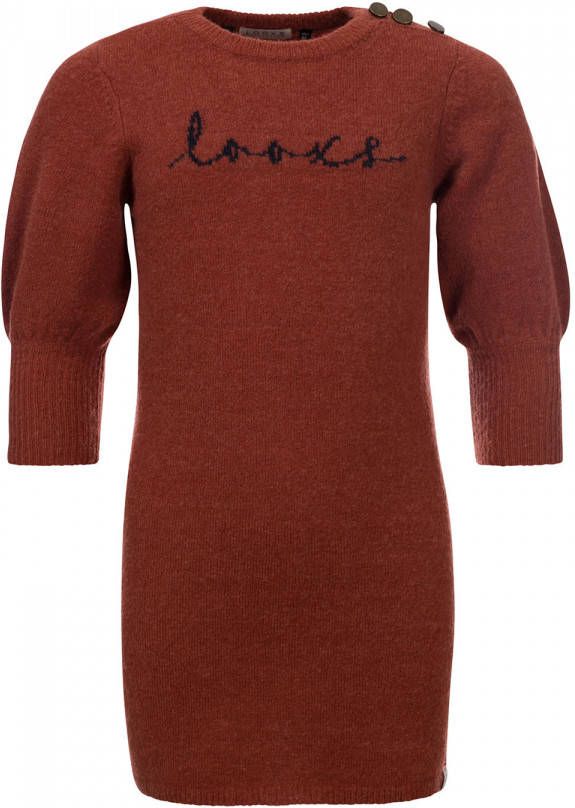 Looxs Revolution Gebreid jurkje terracotta voor meisjes in de kleur online kopen