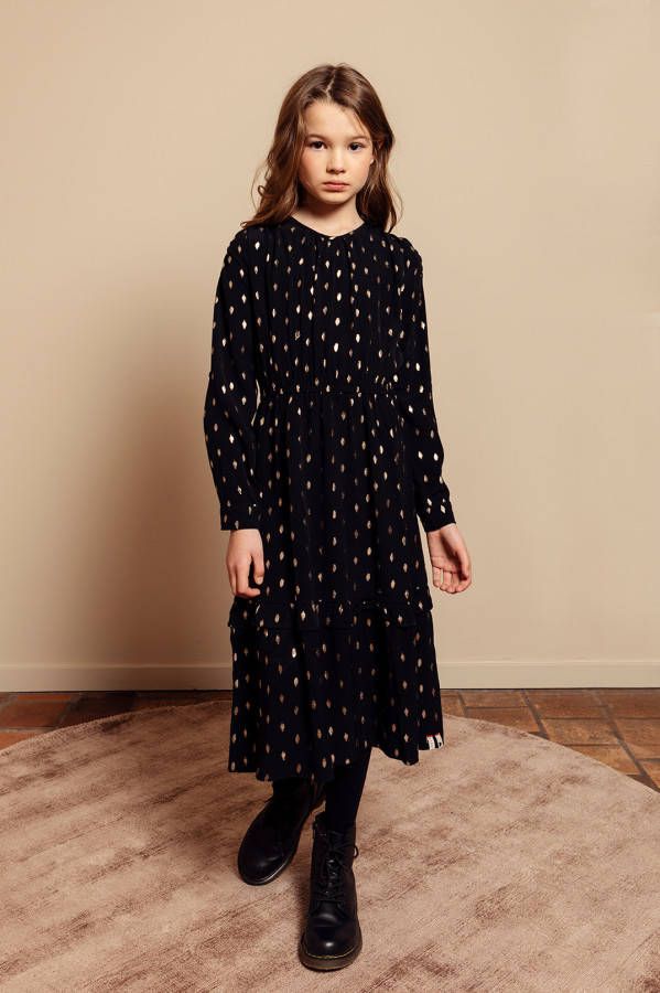 Looxs Revolution Maxi jurk cr&#xE8, pe viscose voor meisjes in de kleur online kopen