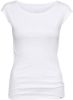 Marc Cain E 48.37 J14 Basisshirt met een brede halslijn 100 , Wit, Dames online kopen