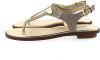 Michael Kors Gouden Sandalen Mk Plate Thong online kopen