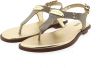 Michael Kors Gouden Sandalen Mk Plate Thong online kopen