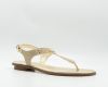 Michael Kors Gouden Sandalen Mk Plate Thong online kopen