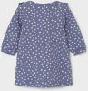 NAME IT BABY jurk NBFBERITTA met biologisch katoen blauw/wit online kopen