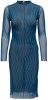 ONLY semi transparante mesh jurk ONLNELLIE met all over print blauw online kopen