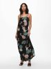 ONLY gebloemde maxi jurk ONLWINNER zwart/groen/roze/bruin online kopen