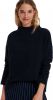 Opus Gewelia sweater met opstaande kraag en knoopdetail online kopen