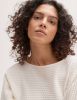 Opus Geluma Katoenen Sweater Wit Dames online kopen