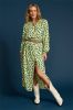 POM Amsterdam gebloemde maxi jurk Flower Luminous geel online kopen