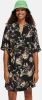 Scotch & Soda Zwarte Mini Jurk Allover Printed Loose Fit Dress online kopen