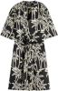 Scotch & Soda Zwarte Mini Jurk Allover Printed Loose Fit Dress online kopen