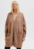Selected Femme Lulu fijngebreid vest in alpaca wolblend met steekzakken online kopen