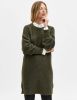 Selected Femme Groene Mini Jurk Lulu Ls Knit Dress O neck online kopen