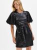 Selected Femme Zwarte Mini Jurk Sandy 3/4 Short O neck Dress online kopen