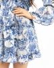 Silvian Heach Plunder gelaagde mini jurk met strikkraag en print online kopen