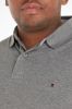 Tommy Hilfiger Big & Tall +size gemêleerde regular fit polo Plus Size met biologisch katoen medium grey heather online kopen