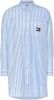 Tommy Hilfiger Mini blousejurk met streepprint en logo online kopen