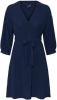 VERO MODA jurk VMSKYE van gerecycled polyester donkerblauw online kopen