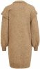 VILA gebreide jurk VIHENLEY van gerecycled polyester bruin online kopen