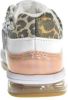 Vingino Fenna II leren sneakers met panterprint wit/metallic online kopen