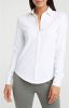 Yaya Jersey cotton blend shirt , Wit, Dames online kopen