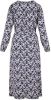 Zusss 0301 045 7029 maxi jurk met print zand/kobaltblauw online kopen