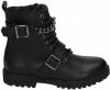 Clic! 20459 Grafito leren veterboots met siergesp zwart online kopen