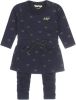 Dirkje baby jurk + legging met biologisch katoen donkerblauw/goud online kopen