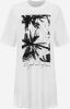 NIKKIE T shirtjurk Palm Photo met printopdruk wit/zwart online kopen