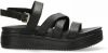 Shabbies Amsterdam Maro leren sandalen zwart online kopen