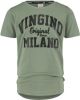 VINGINO ! Jongens Shirt Korte Mouw Maat 110 Legergroen Katoen/elasthan online kopen