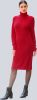 Alba moda Gebreide jurk met zijsplitten Rood online kopen