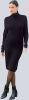 Alba moda Gebreide jurk met zijsplitten Zwart online kopen