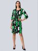 Alba moda Jurk met stippenprint Groen/Zwart online kopen