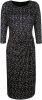 Komplimente Jersey jurk met trendy stippendessin rondom Zwart/Wit/Rood online kopen