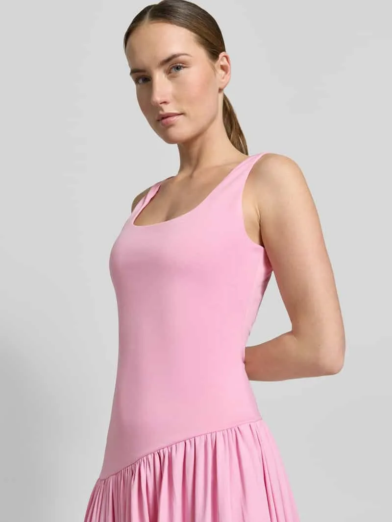 Little Mistress midi-jurk met vierkante hals roze, foto 3