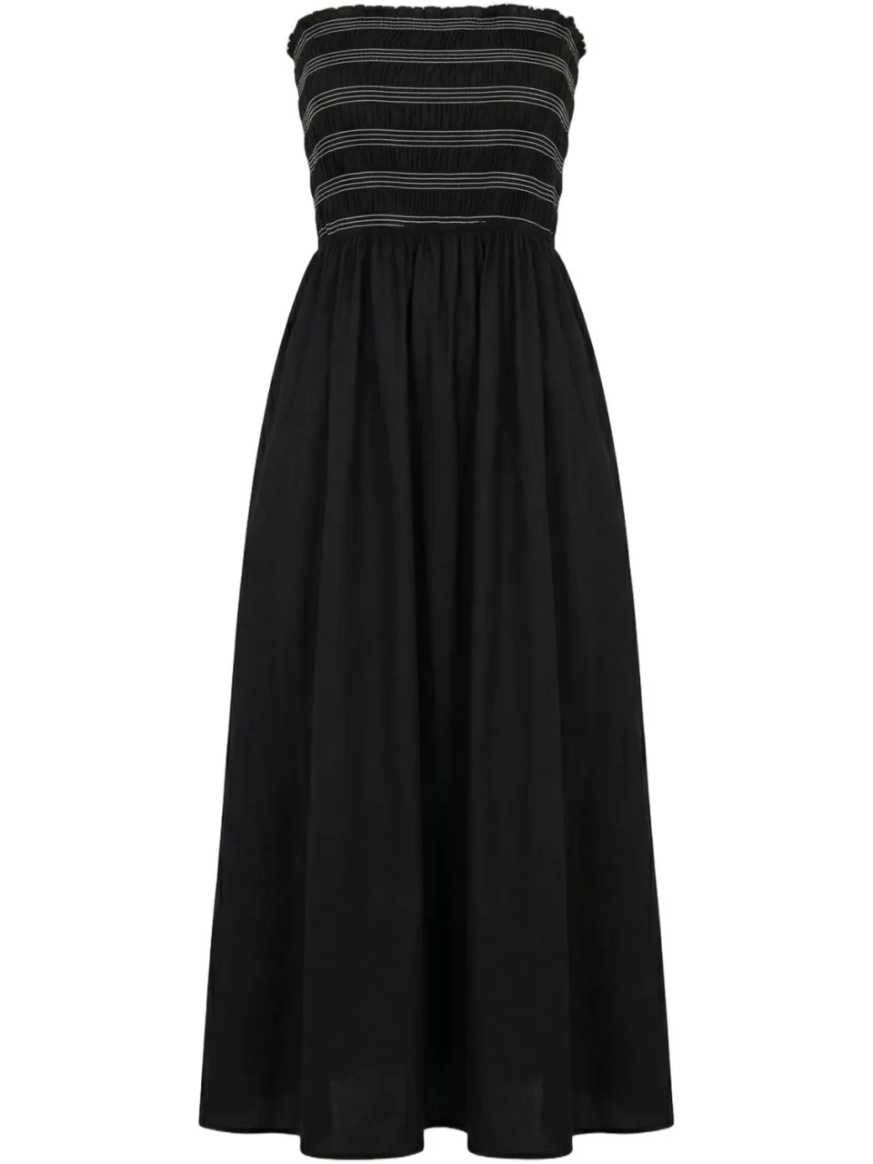 Object Dames Jurken Objelly Hope S/l Re Smock Midi Dress - Zwart, foto 2
