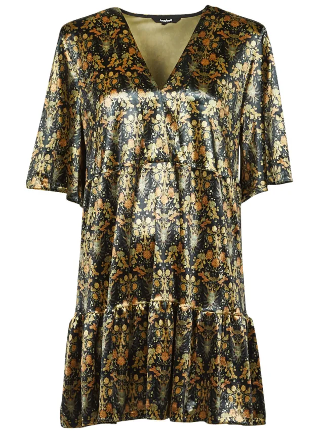 Desigual Korte Jurk Desigual PINEDA Groen