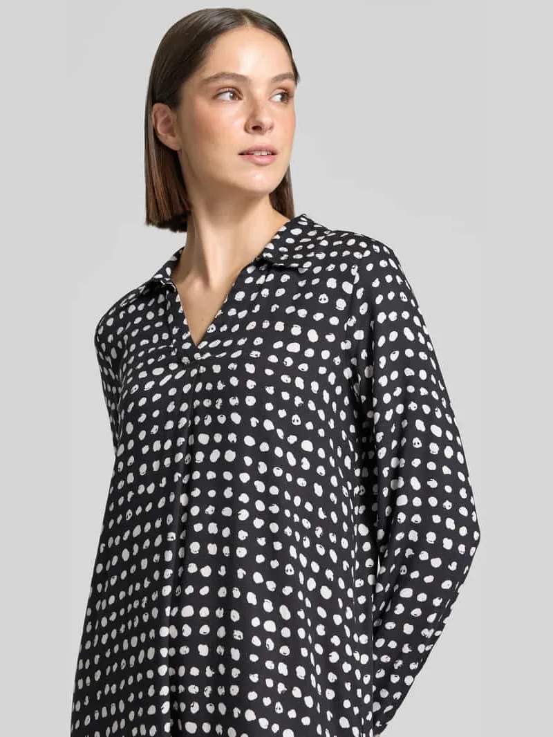 Emily Van den Bergh Knielange jurk van pure viscose zwart, foto 4