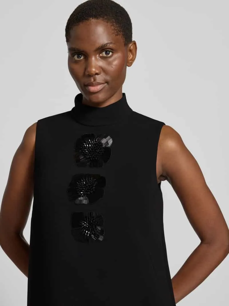 Max Mara Avondjurk met paillettenapplicatie model 'EBACINO' cognac, foto 4