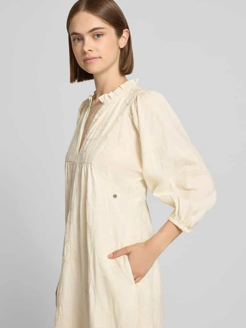 Pepe Jeans loose fit blousejurk van puur katoen model 'FABIANA' offwhite, foto 5