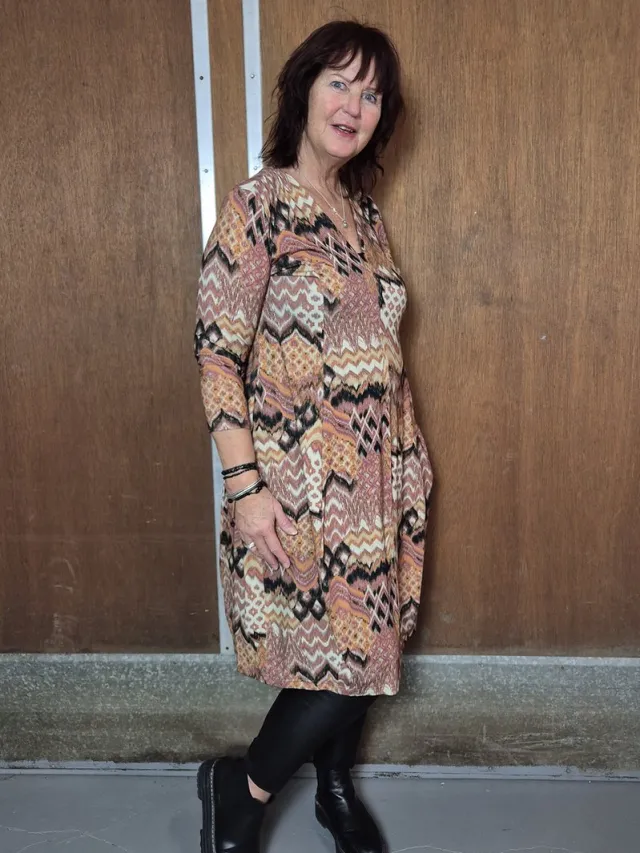 Ophilia jurk Ivy jersey dessin Himalaya
