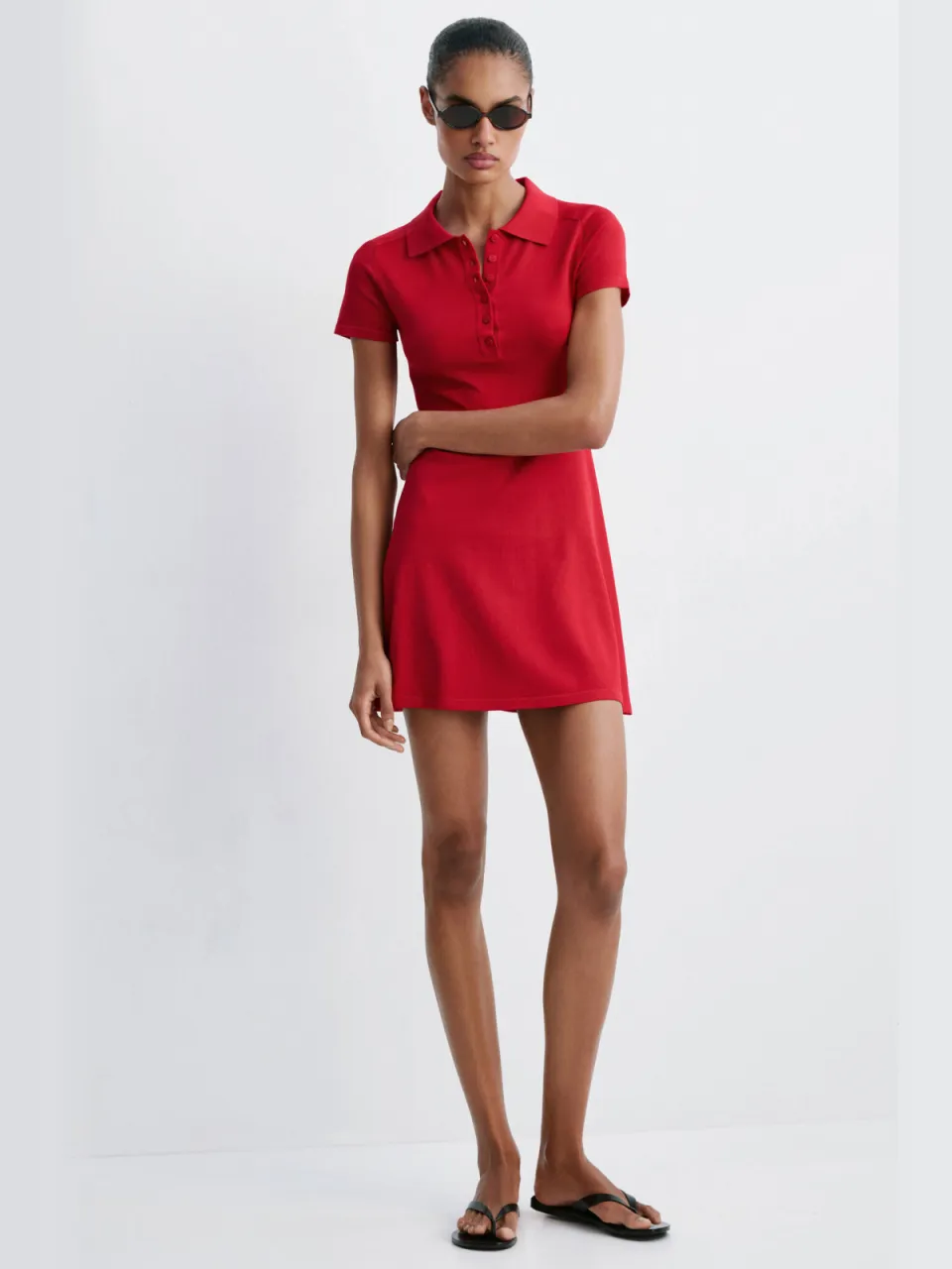 Mango korte jurk - rood