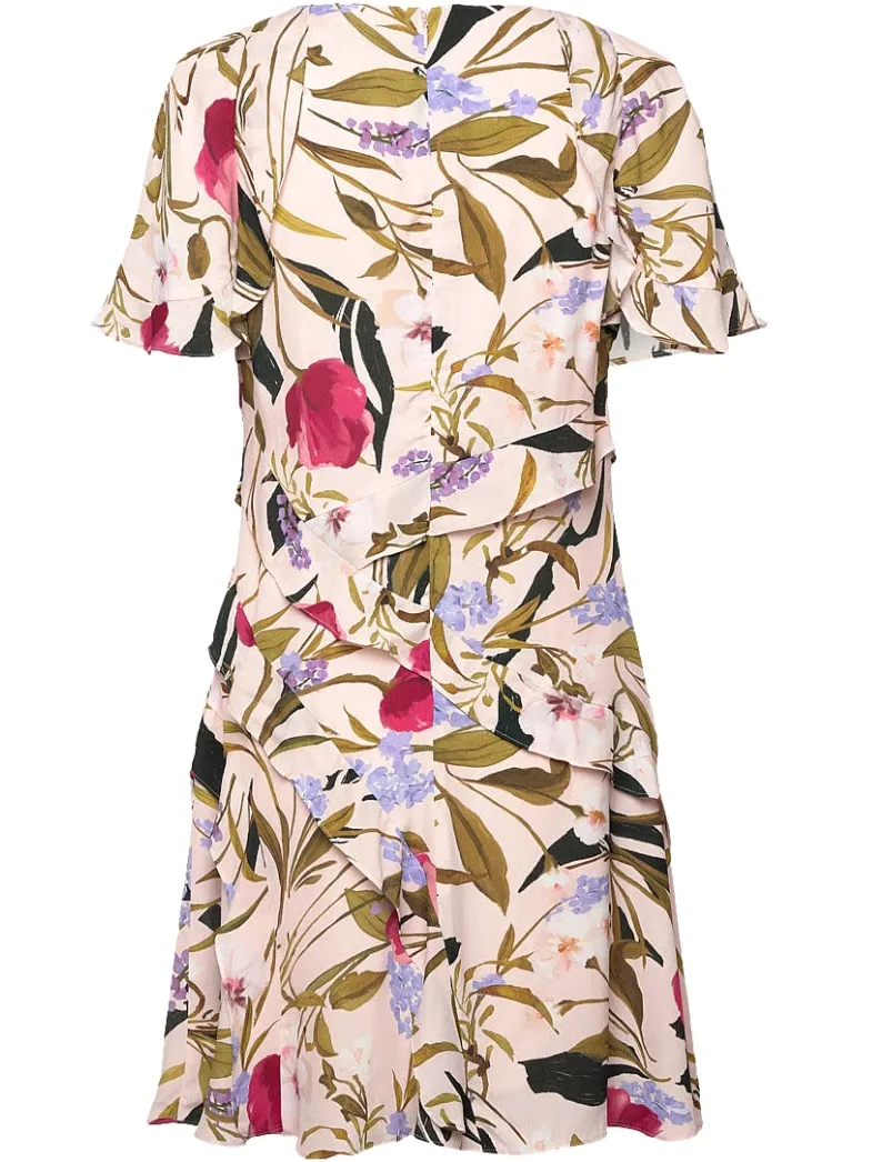 Ted Baker Issiia Mini-jurk Met Ruches In Lichtroze wit, foto 2