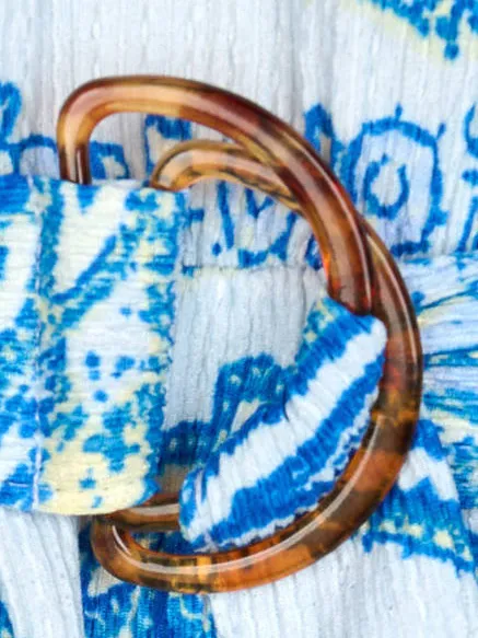 Miss Etam korte jurk met print - blauw, foto 5