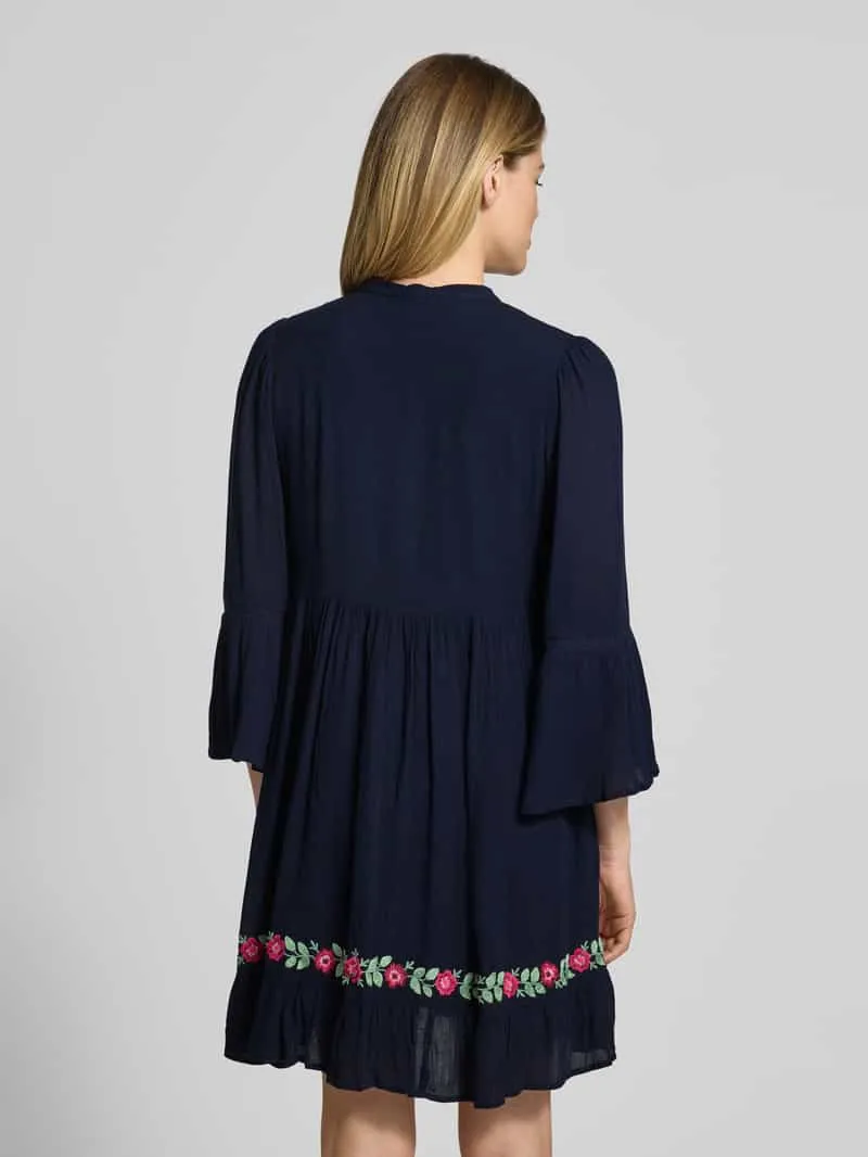 Yas Tunicajurk met stitchings model 'CHELLA' marineblauw, foto 3