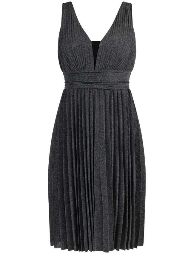 Faina midi-jurk Dames zwart zilver, foto 2